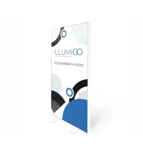 IllumiGo LED Stand 100 x 200 cm with double-sided printout