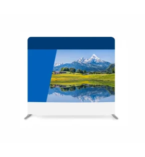 Ścianka reklamowa tekstylna Prosta 240 x 240 cm z wydrukiem