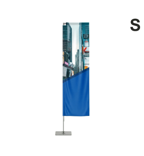 Flaga reklamowa Quad 200 cm z wydrukiem