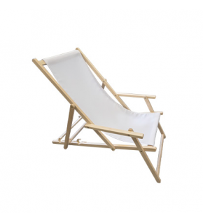 Advertising Deck Chair with Print and Armrests