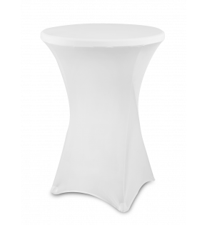 Obrus na stół eventowy fi 80 cm - biały