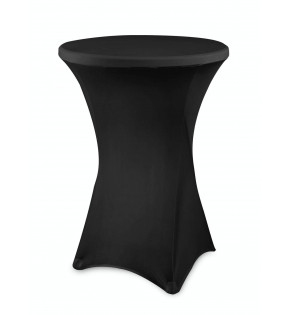 Obrus na stół eventowy fi 80 cm - czarny