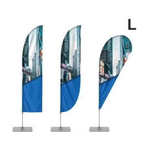 Flaga reklamowa Winder 410 cm z wydrukiem