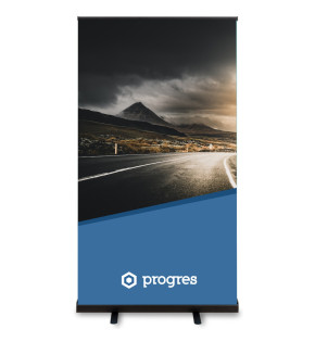 Roll-Up Black 100 x 200 cm with printout