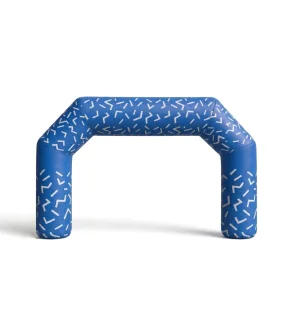 Brama pneumatyczna łamana 6x4 m z własnym nadrukiem