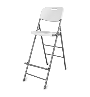 Krzesło eventowe wysokie - białe
