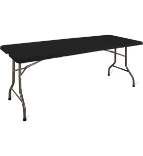 Stół eventowy prostokątny czarny - 180x75 cm