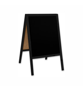 Potykacz drewniany 61x118 cm - czarny