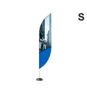 Flaga reklamowa Alu 280 cm z wydrukiem