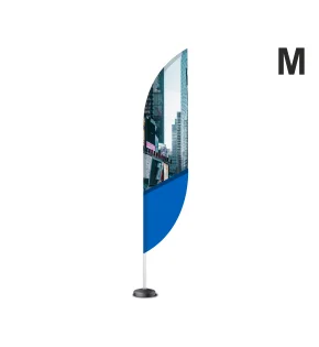 Flaga reklamowa Alu 340 cm z wydrukiem