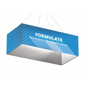 System tekstylny podwieszany Prostokąt 350 x 250 cm z wydrukiem