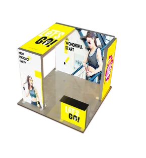 Stoisko Targowe z dachem LED Lumix 9m2 