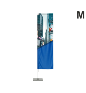 Flaga reklamowa Quad 300 cm z wydrukiem